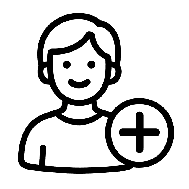 Create customers icon